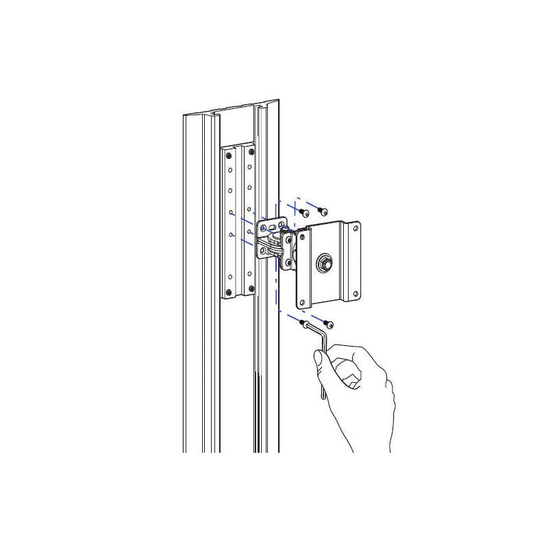 Kit De Montaje Ergotron Para Carril De Aluminio, Montaje/Montaje De Aluminio 97-091