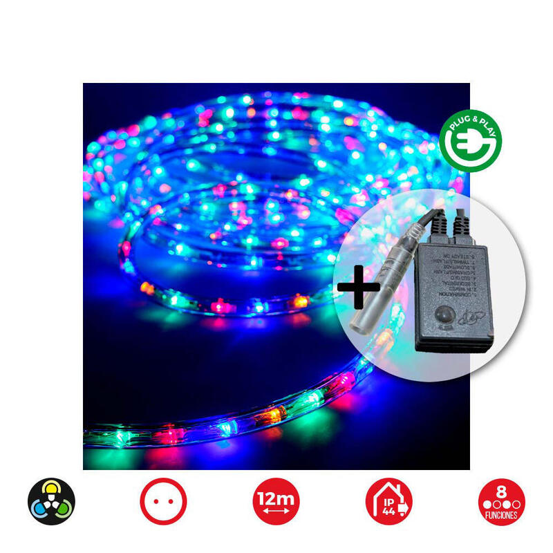 Kit Flexiled 12m Multifuncion Multicolor Edm