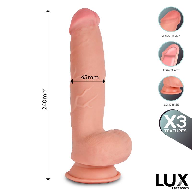 Klaus Dildo Triple Densidad Con Testículos 9.4