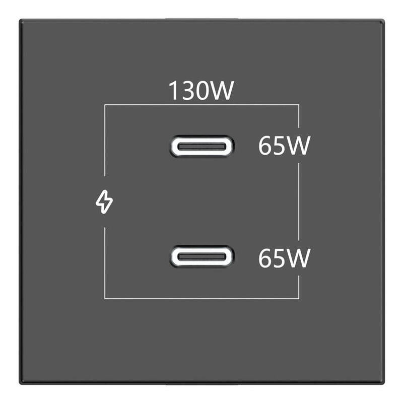 Kramer Connect - Room Connectivity Black 2 Ports Usbc 130w (