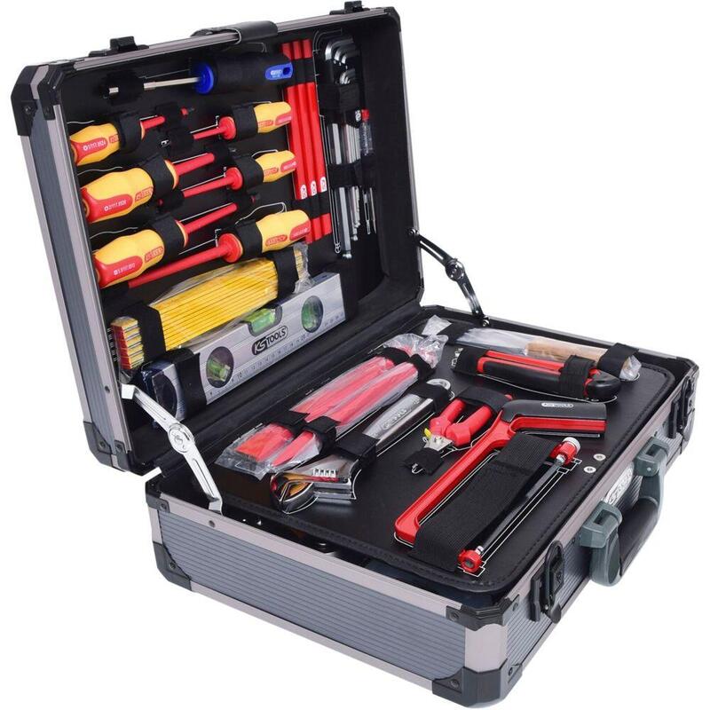 Ks Tools 1/4 + 1/2 Elektriker -Werkzeugkoffer, 128-Tlg