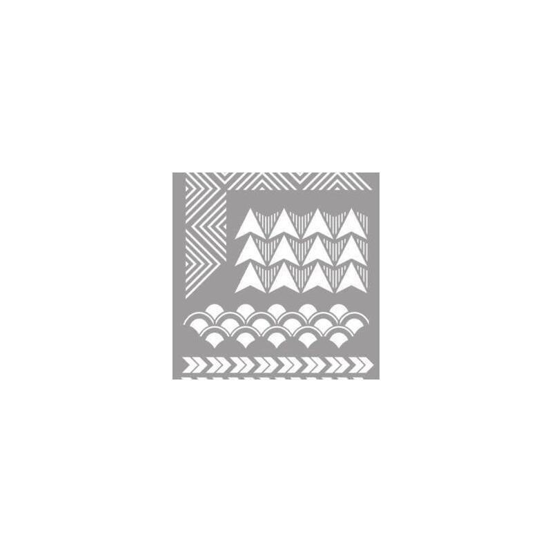 La Pajarita Stencil St-21 Plantilla Decorativa Modelo Geometric