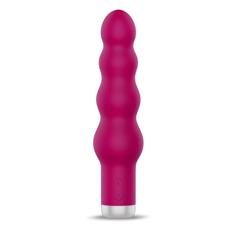 Vibrador 10 Funciones Usb Silicona Laand Potente Rojo Burgundy