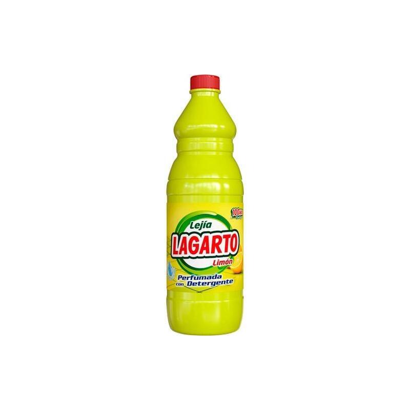 Lagarto Lejía Perfumada Limón Con Detergente Botella 1500ml