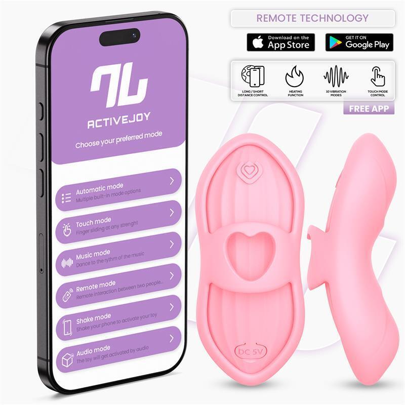 Laia Estimulador De Dedo Con Calor Y Funda Con App Rosa