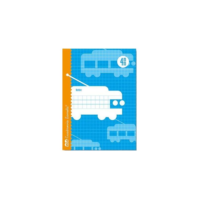 Lamela Libreta Cubierta Básica 30 Hojas 4º Cuadrícula 4x4 4mm Con Margen -Paquete 15u-