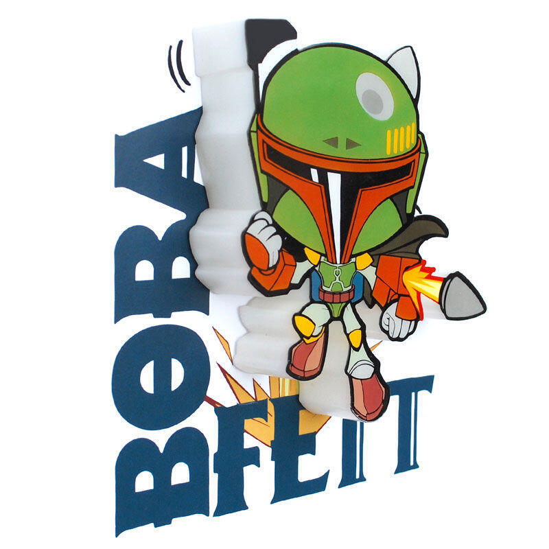 Lampara 3d Light Fx Mini Boba Fett Star Wars