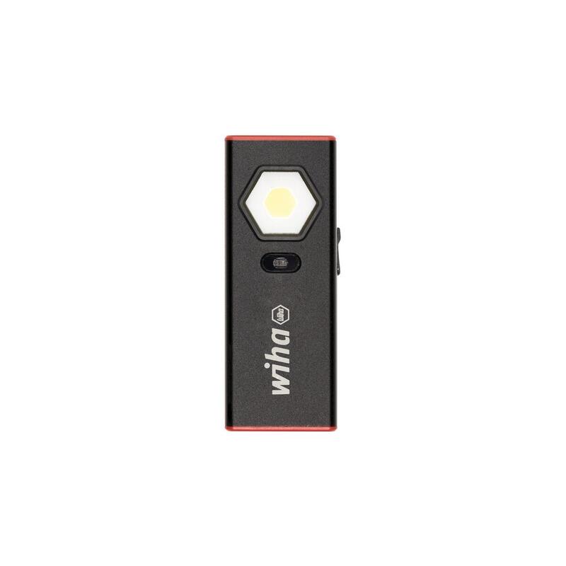 Lámpara De Mano Wiha 1.200 Lm, Linterna Negra/Roja 45699