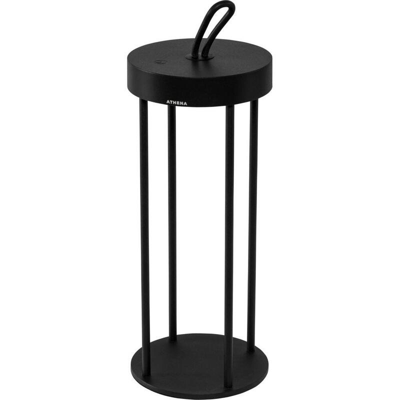 Lámpara De Mesa Led Century Athena Negro 3w 3000k Dim. Color Ip54