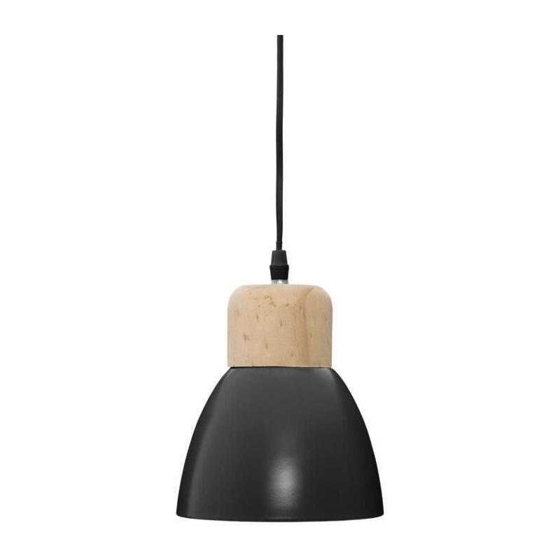 Lampara De Techo Negra Ø15x19cm E14 Bombilla No Incluida