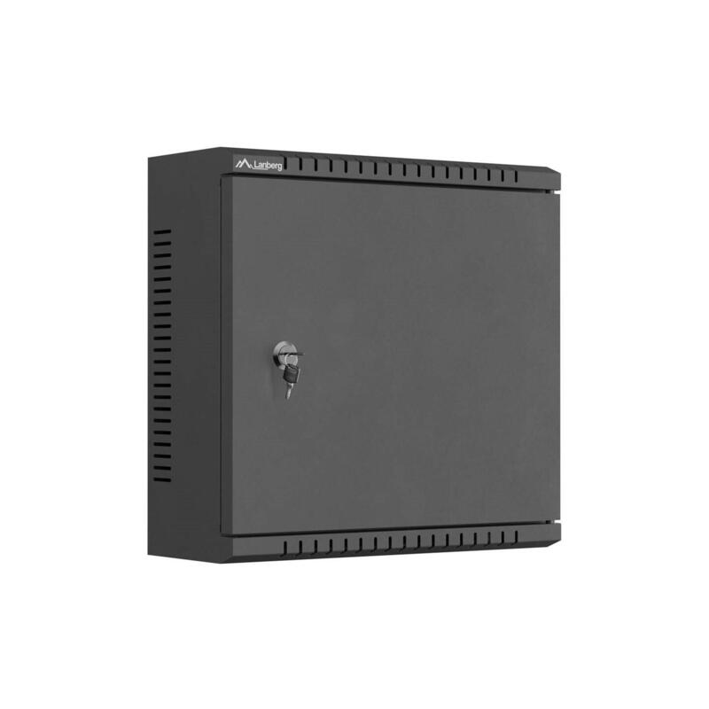 Lanberg Armario De Instalación Tpr 10" Con Panel Perforado 340x340x140 Negro (Montado)