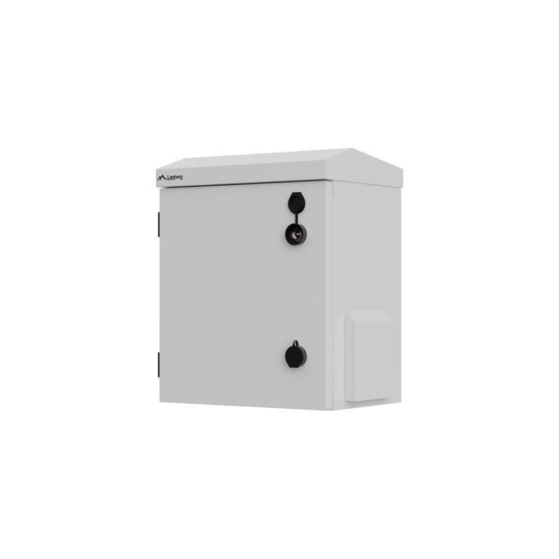 Lanberg Wah1-3240-00s Armario Rack Mural 10" Hermético Ip55 Para Montaje En Pared/Poste 320x220x400 Gris (Montado)