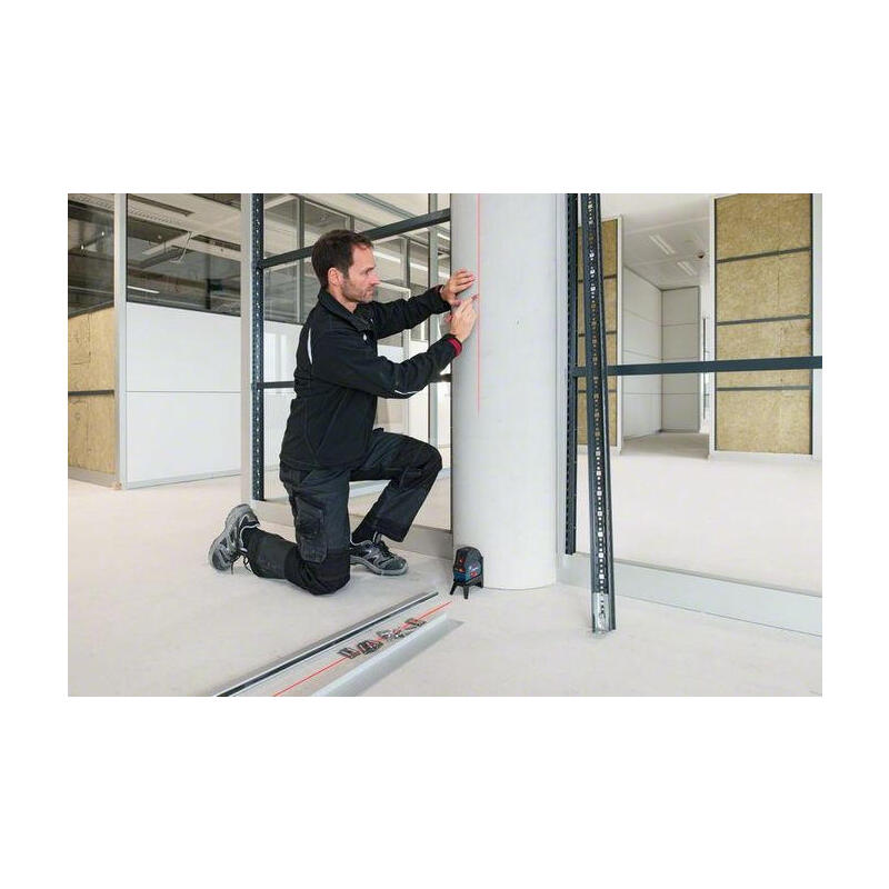 Láser Combinado Bosch Professional Gcl 2-50 C Professional + Rm2 + Bt150, Láser De Líneas Cruzadas Azul/Negro, Líneas Láser Rojas, Con Soporte Y Trípode 0601066g02