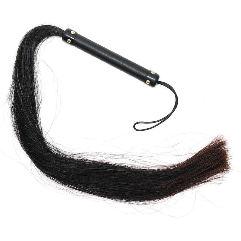 Rimba Bondage Play Látigo 85 Cm Con Pelo De Caballo