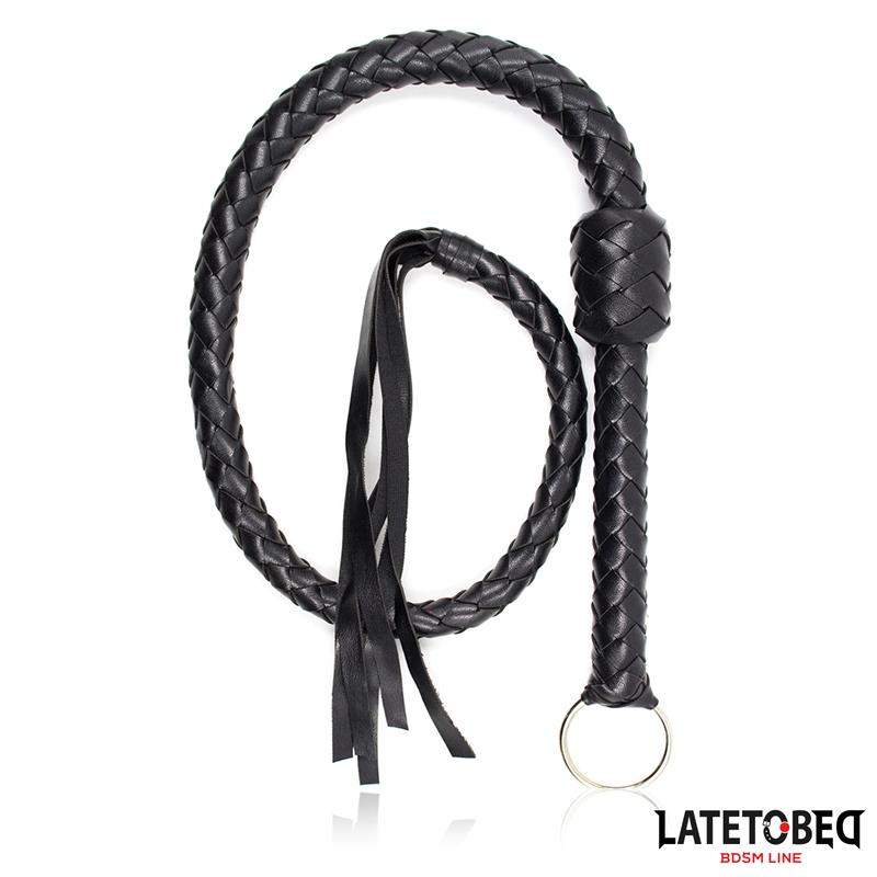 Látigo Trenzado Negro 116cm
