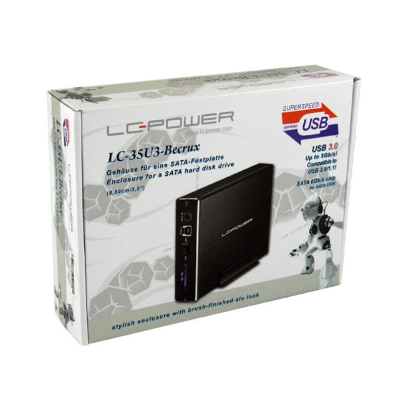 Lc-Power Lc-35u3-Becrux 3.5" Negro