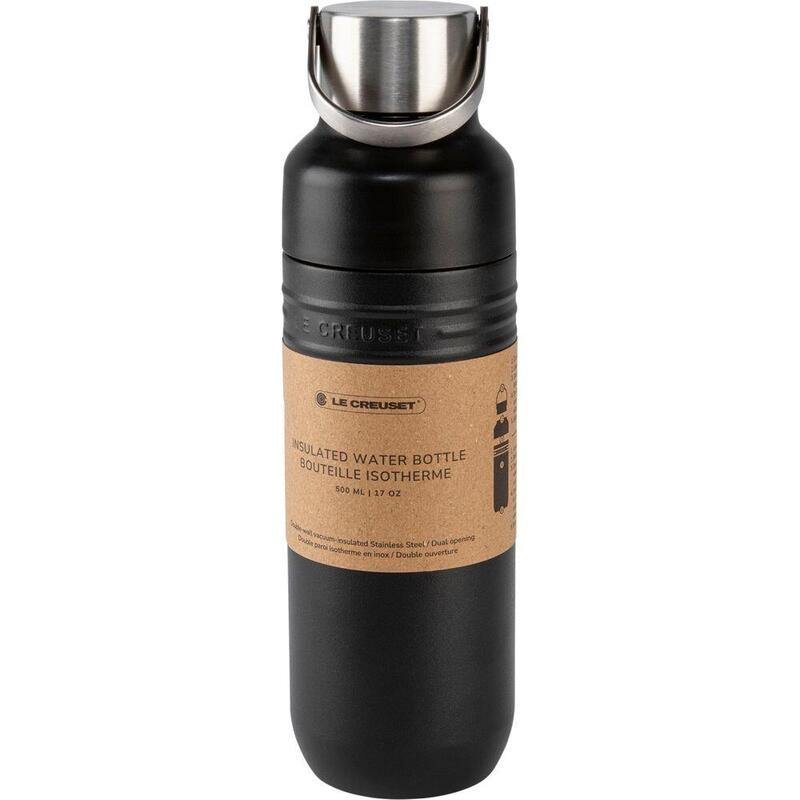 Le Creuset Trinkflasche On The Go Schwarz Matt 500 Ml