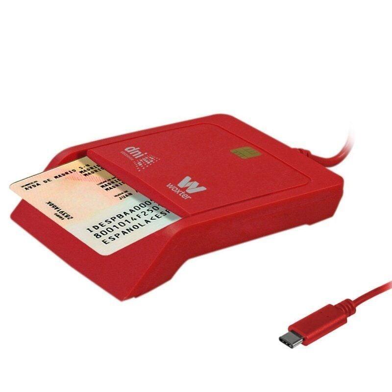 Lector De Dni Y Tarjetas Woxter Pe26-199 Rojo Usb 2.0