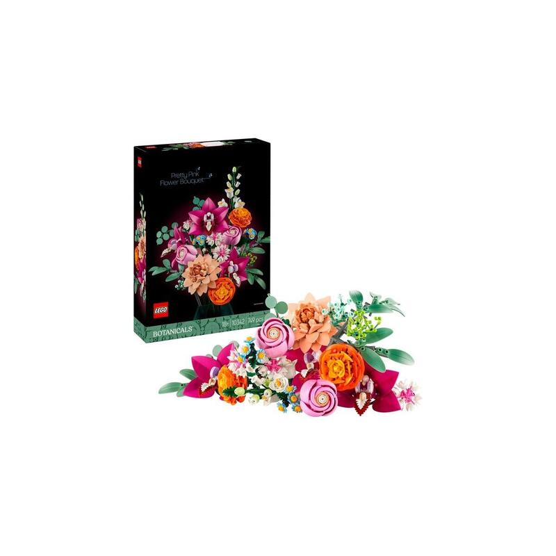 Lego 10342 Botanicals Hermoso Ramo Rosa, Juguete De Construcción 10342