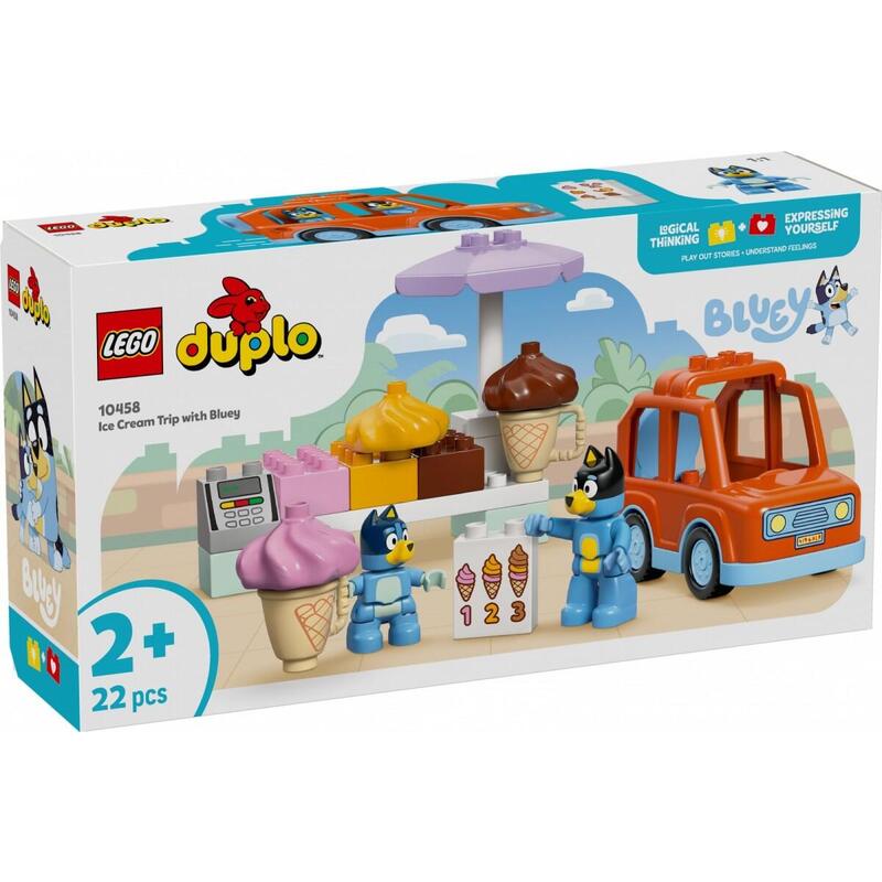 Lego 10458 Duplo Excursión Azul A La Sala De Helados Con Juguete De Construcción Azul 10458