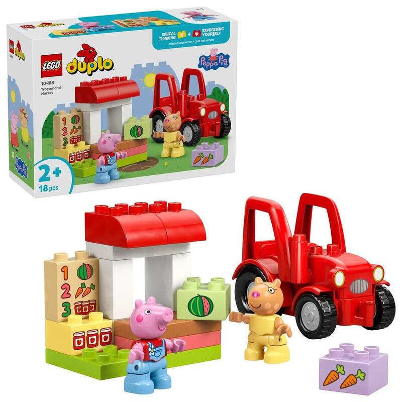 Lego 10468 Duplo Peppa Wutz Traktor Und Marktstand 10468