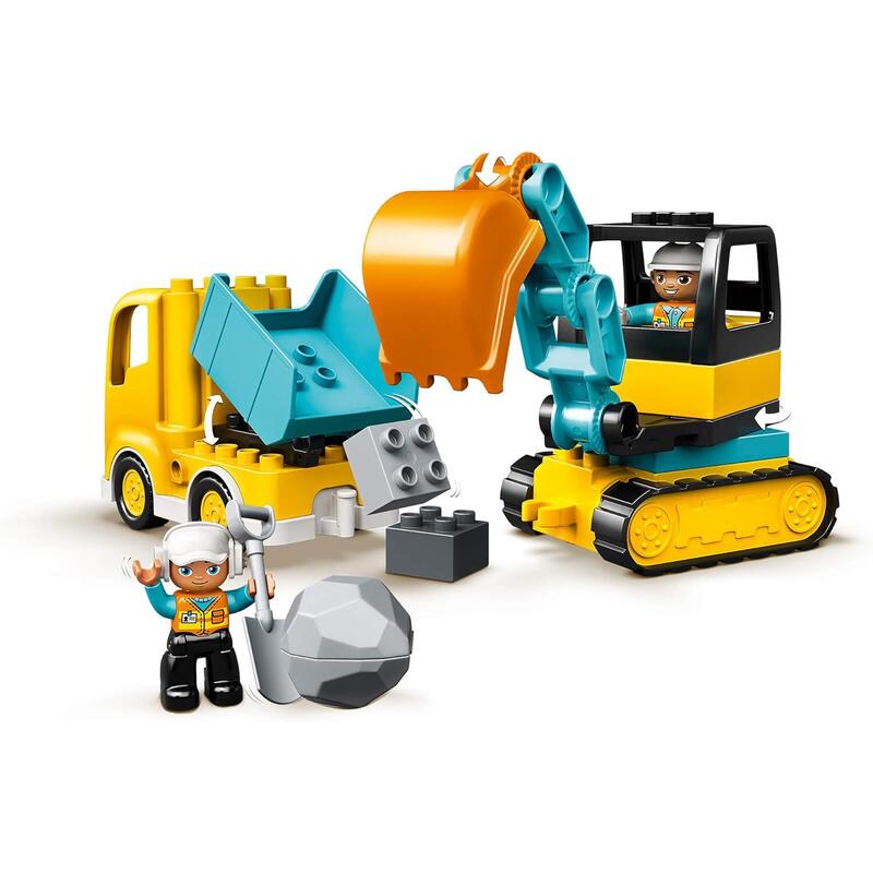 Lego 10931 Town Duplo Construction Camión Y Excavadora Con Orugas Vehículo De Construcción