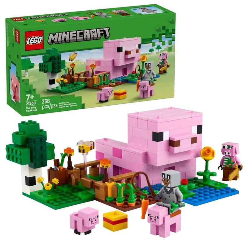 Lego 21268 Minecraft La Casa Del Cerdito, Juguete De Construcción 21268