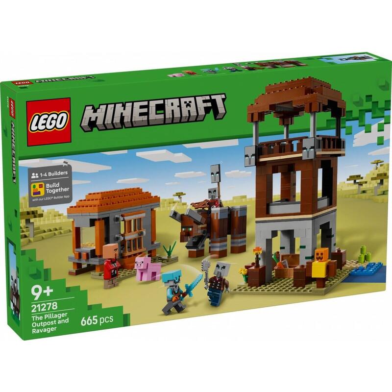 Lego 21278 Minecraft Un Devastador En El Puesto De Saqueadores