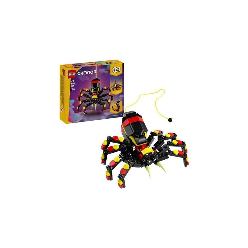 Lego 31159 Creator Animales Salvajes 3 En 1: Juguete De Construcción Araña Sorpresa 31159