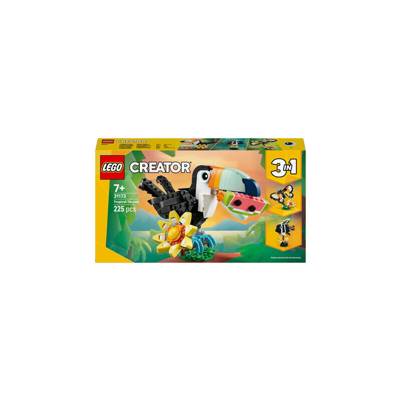 Lego 31173 Creador 3 En 1 Animales Salvajes: Tukan Tropical, Juguete De Construcción 31173