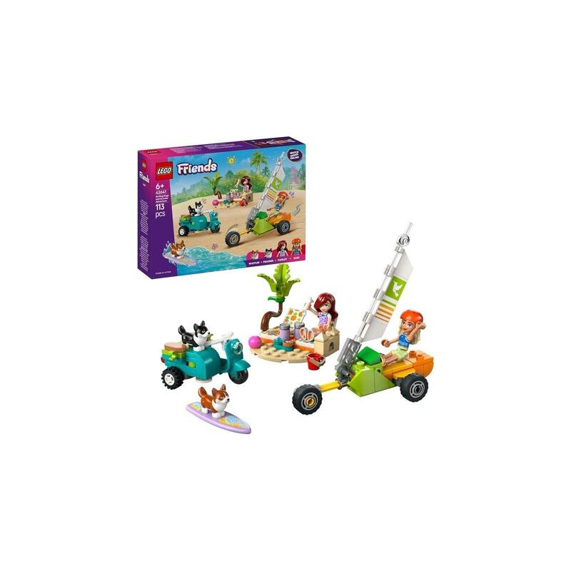 Lego 42641 Lego Friends Aventura En La Playa Con Perros, Juguete De Construcción 42641