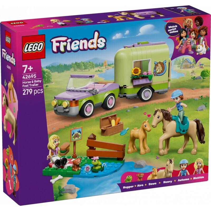 Lego 42695 Friends Pferd Und Fohlen Mit Pferdeanhänger 42695