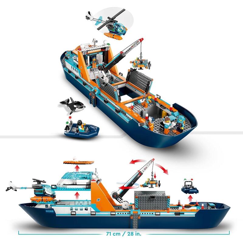 Lego 60368 City Barco Explorador Del Ártico