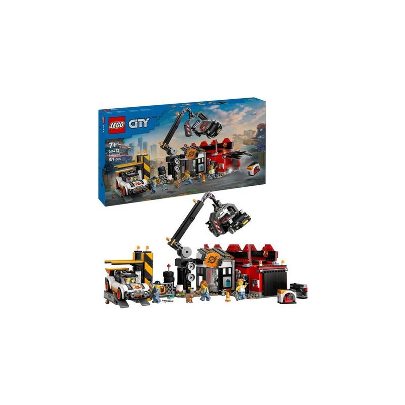 Lego 60472 City Depósito De Chatarra Con Coches, Juguetes De Construcción 60472