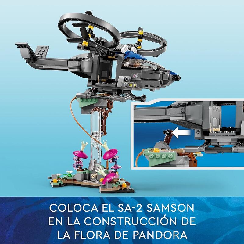 Lego 75573 Avatar Montañas Flotantes: Sector 26 Y Samson De La Rda, Helicóptero De Juguete Para Construir, Direhorse Animales Y 5 Mini Figuras, Idea De Regalo