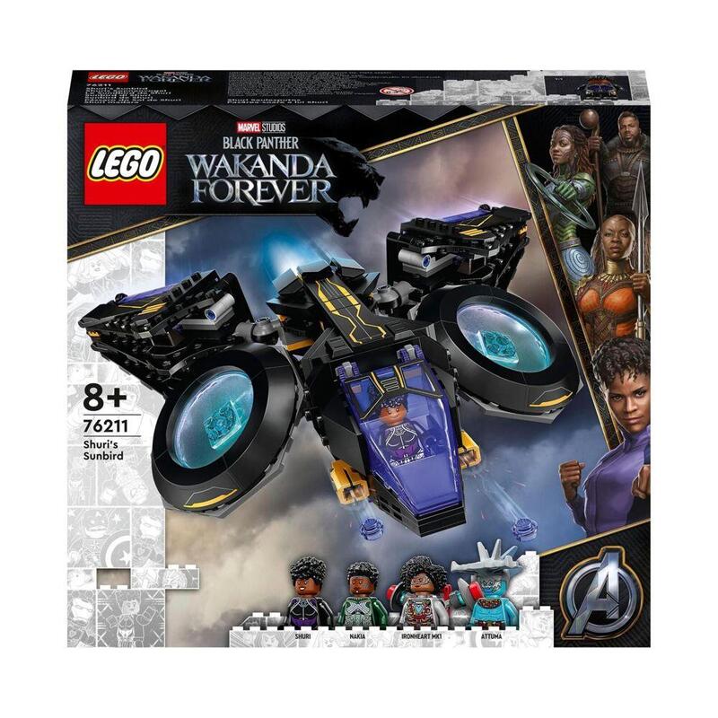 Lego 76211 Marvel Sunbird De Shuri Black Panther: Wakanda Forever, Aviones De Juguete Para Construir, Vehículo Y Mini Figuras Superhéroes, Vengadores