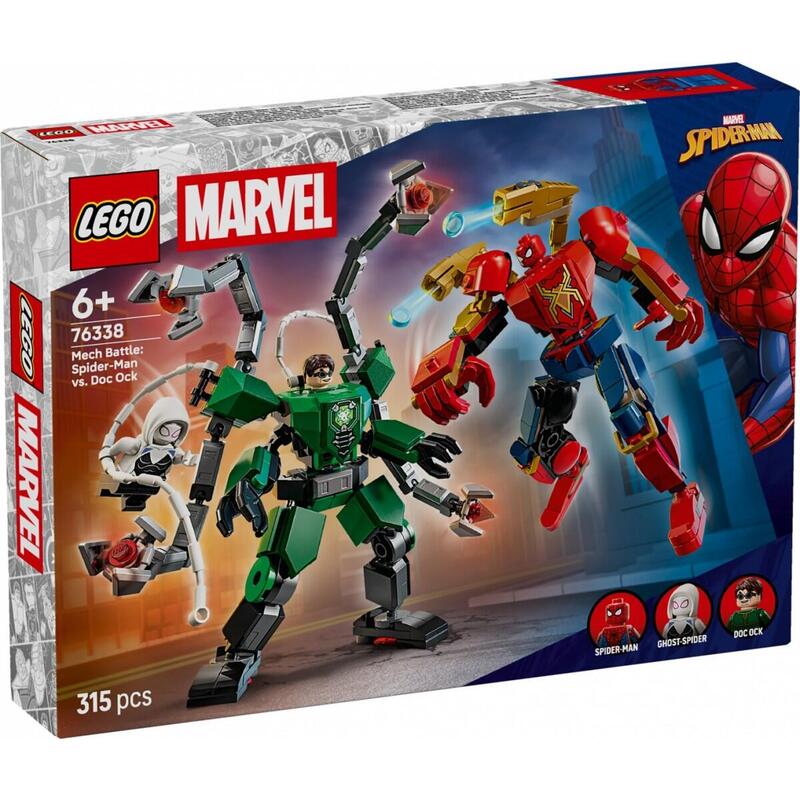 Lego 76338 Marvel Super Heroes Mech-Duell: Spider-Man Vs. Doc Ock 76338