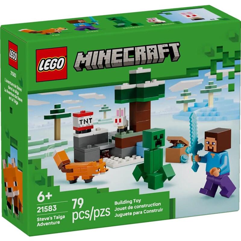 Lego Minecraft 21583 La Aventura De Steve En La Taiga
