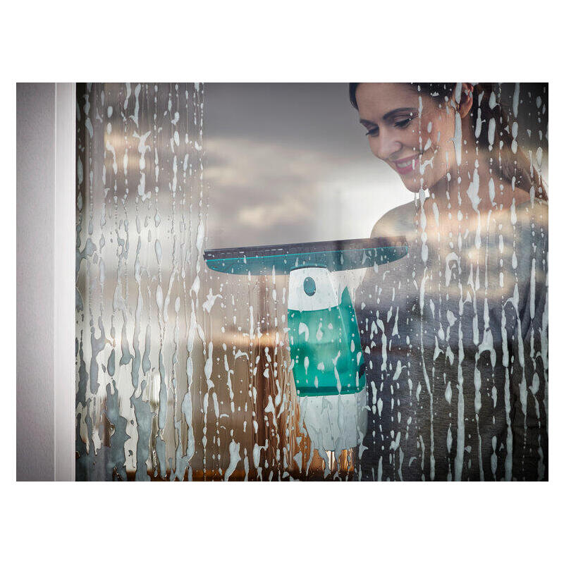 Leifheit 51003 Limpiador Eléctrico Ventana Azul, Blanco, Aspiradora De Ventanas Blanco, Azul, Blanco, 28 Cm, 100 M², 38 Min, 280 Mm, 430 Mm