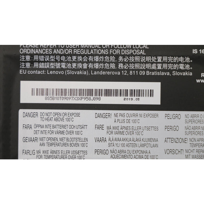 Lenovo 5b10t09097 Refacción Para Laptop Batería