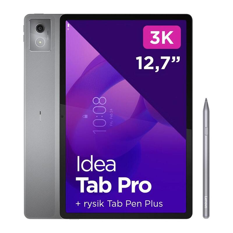 Lenovo Idea Tab Pro Tb373fu Mediatek Dimensity 8300 12.7" 3k 400nits 144hz 8/128gb Arm G615 Mc5 Wifi + Pen Luna Grey