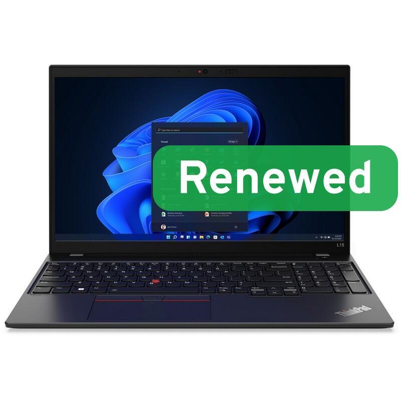 Lenovo Renewed Grade A Thinkpad L15 Gen 3 15.6 Ryzen 5 Pro 16gb Amd Radeon 256 Gb Us Backlit N Windows 11 Pro