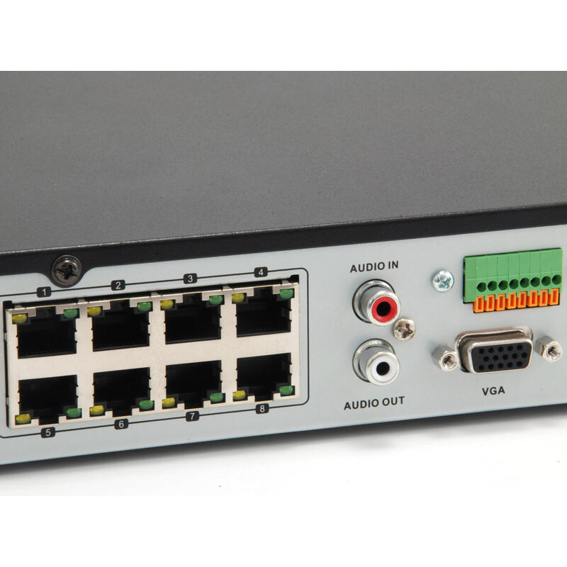 Levelone Gemini Videograbador Nvr-0508 Nvr De Red Poe 8 Canales 8 Puertos Poe H.265 Hdmi