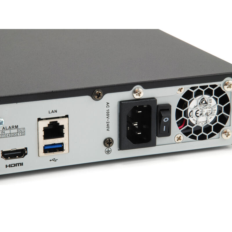Levelone Gemini Videograbador Nvr-0508 Nvr De Red Poe 8 Canales 8 Puertos Poe H.265 Hdmi