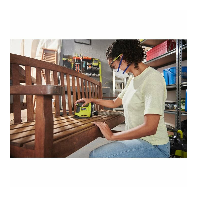 Lijadora Triangular Ryobi One+ 18v Rps18-0 Incluye 6 Lijas Sin Batería Ni Cargador