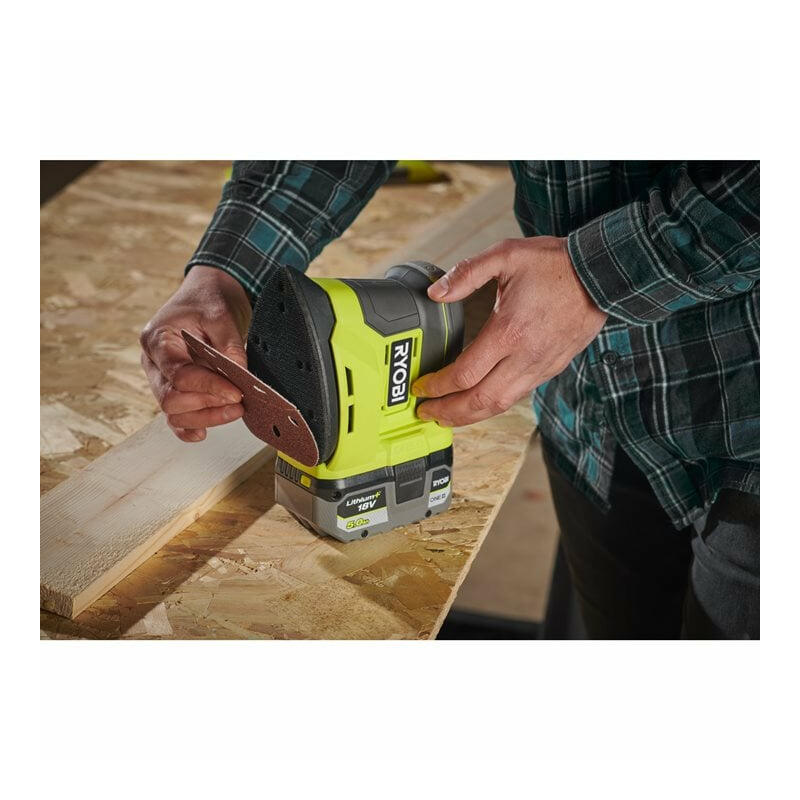 Lijadora Triangular Ryobi One+ 18v Rps18-0 Incluye 6 Lijas Sin Batería Ni Cargador