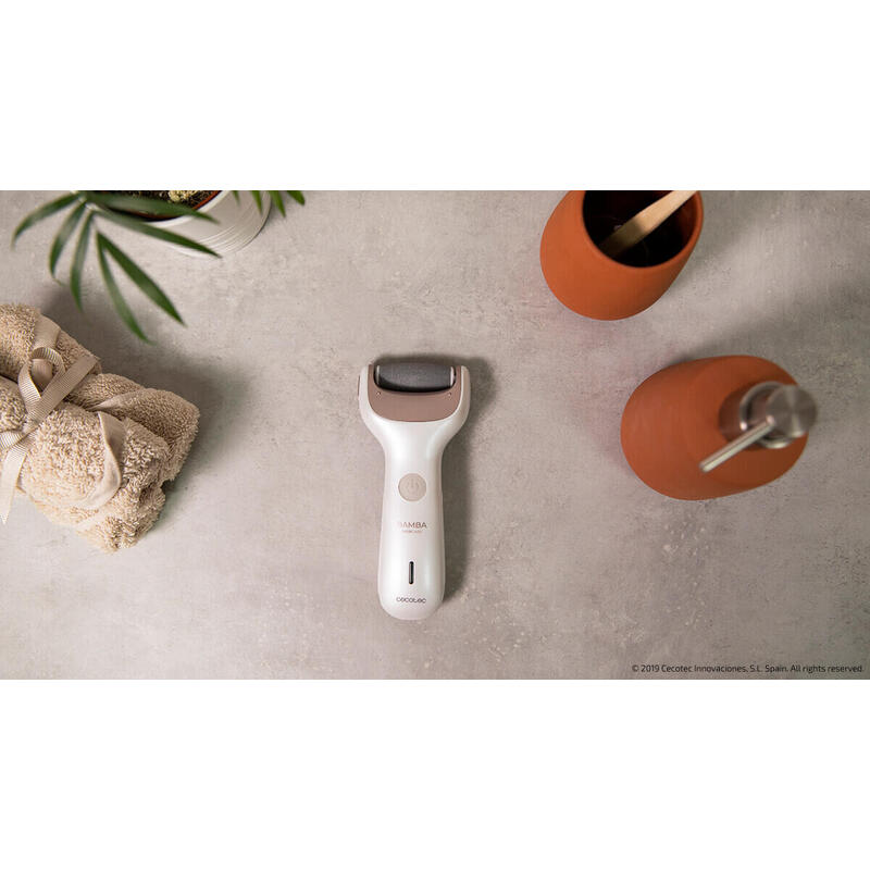 Limador Pedicura Electrico Cecotec Bamba Skincare 800mah/ 2 Rodillos/ Lavable/Inalambrico/Alambrico 04222