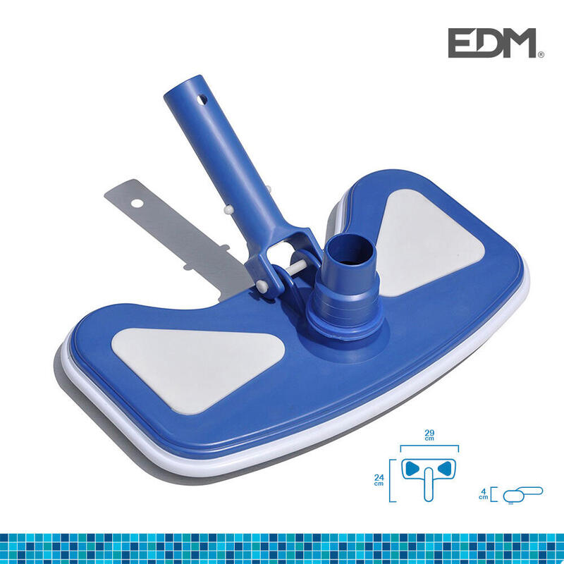 Limpiafondos Manual Classic 29x24x4cm Color Azul Edm