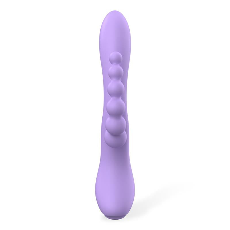 Vibrador Lindsay Con Cadena Anal Silicona Líquida Unibody Flexible 2 Motores