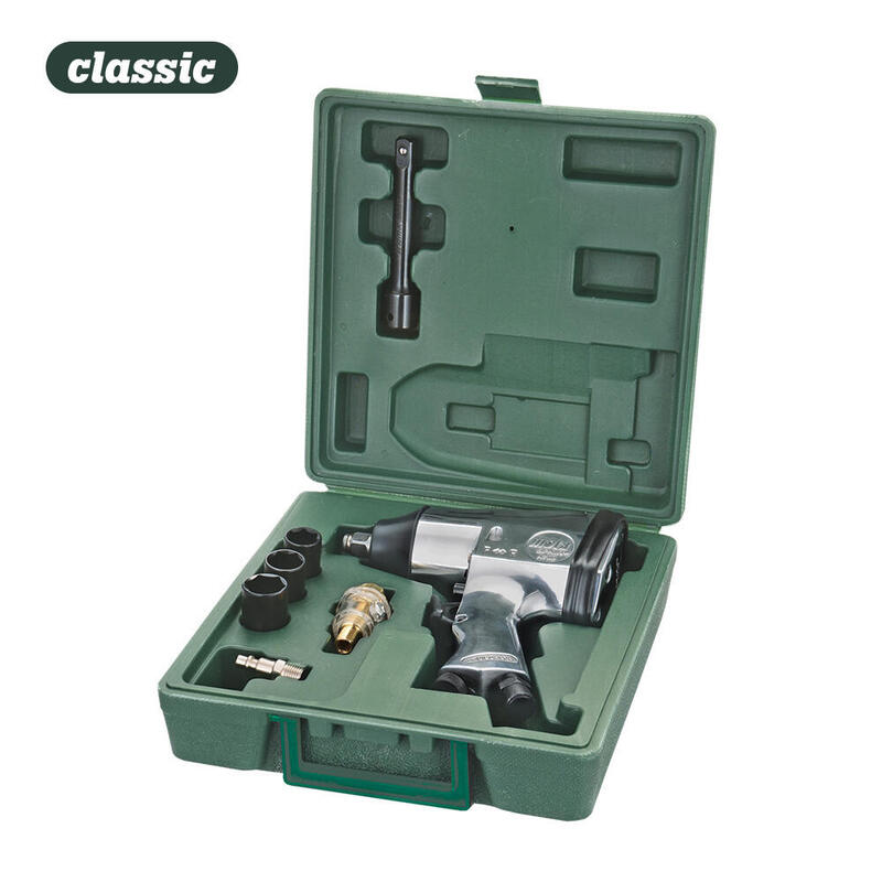 Llave De Impacto 1/2" Neumatica Con Kit Ak700 320n Presion Trabajo 6,5kg/Cm². Mota
